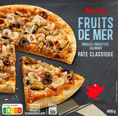 Pizza Fruits de MerMoules, crevettes, calmars