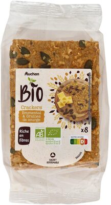 Crackers Emmental et Graines de courge 200g