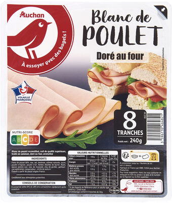 Blanc de poulet doré au four