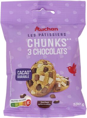 Chunks 3 chocolats