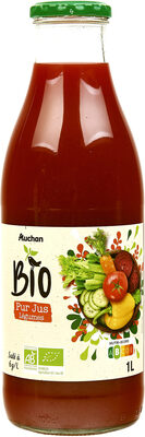 pur jus de légumes issu de l'agriculture biologique, salé à 6g/L