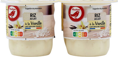 Riz au lait à la vanille