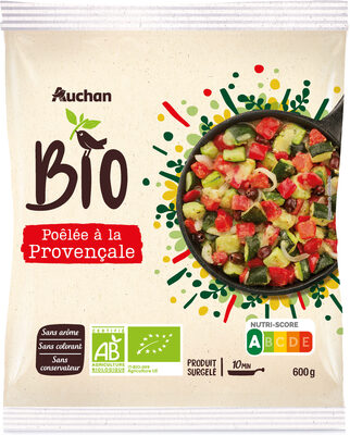 Poêlée à la Provençale issue de l'agriculture biologique. front packaging
