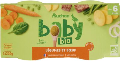 Légumes et bœuf - 2X200g.