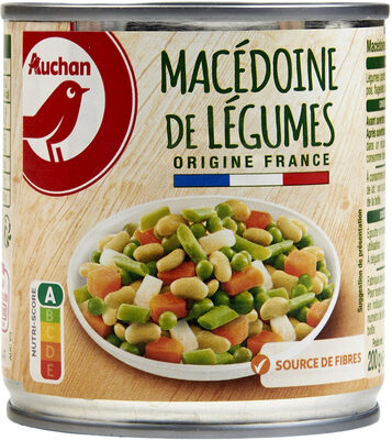 Macédoine de légumes front packaging