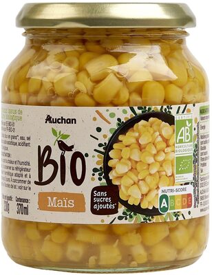 Maïs doux en grains au jus BIO front packaging