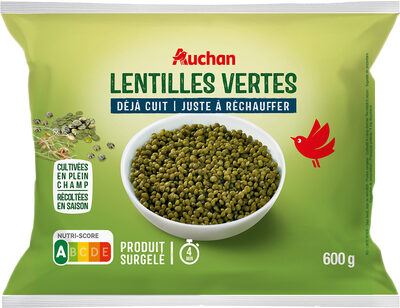 Lentilles vertes déjà cuit