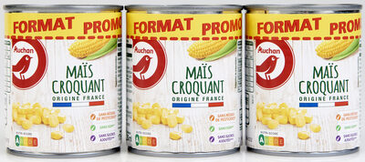 Maïs croquant front packaging