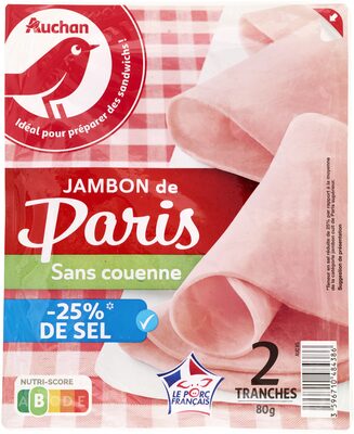 Jambon de Paris- 25% de Sel*