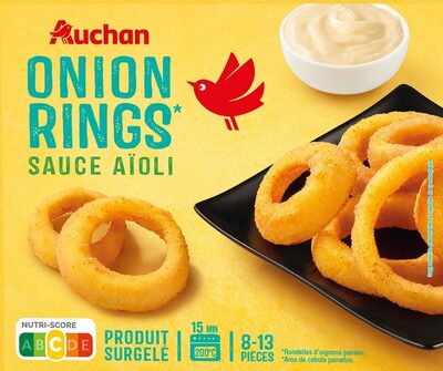Onion rings*sauce aïoli *rondelles d'oignons panées