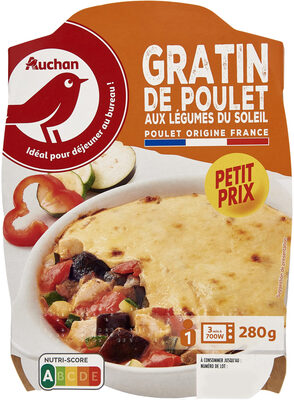 Gratin de Poulet aux Légumes du Soleil