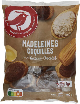 Madeleines marbrées au chocolat