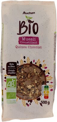 Muesli croustillant quinoa chocolat