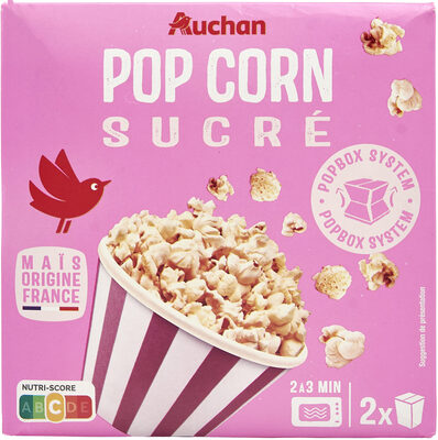Pop corn sucré Popbox system Micro-ondable