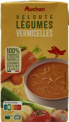 Velouté de légumes et vermicelles