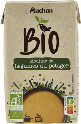 Mouliné de légumes du potager Bio front packaging