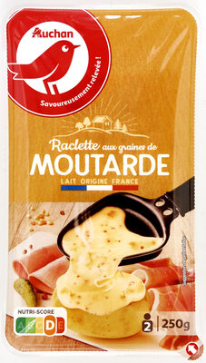 Raclette aux graines de moutarde front packaging