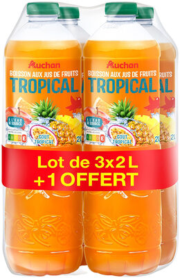 Boisson aux jus de fruits - tropical - à l'eau de source - Goût Tropical