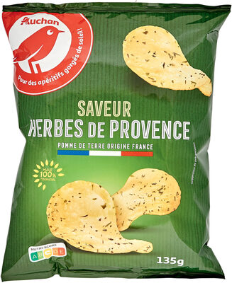 Chips aux herbes de provence front packaging