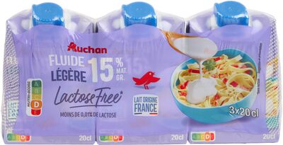 Crème Fluide Légère Sans Lactose 15% Mat. Gr