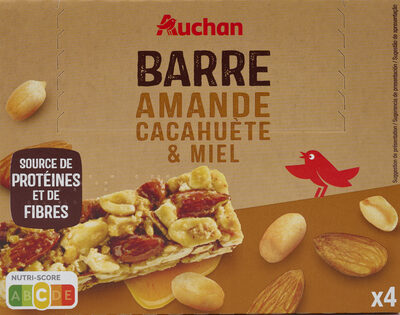 Barre amande cacahuète miel