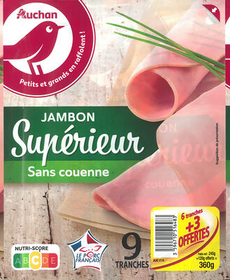 Jambon supérieur sans couenne