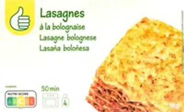 Lasagnes à la bolognaise