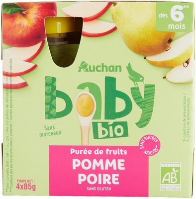 Purée de fruits - Pomme Poire
