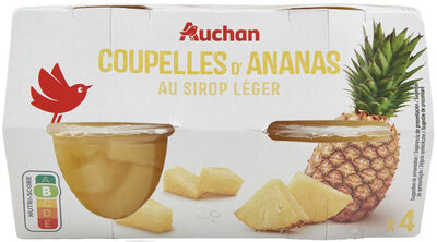Coupelles Ananas Au sirop léger