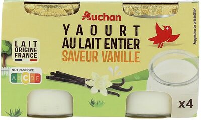 Yaourt au lait entierSaveur Vanille