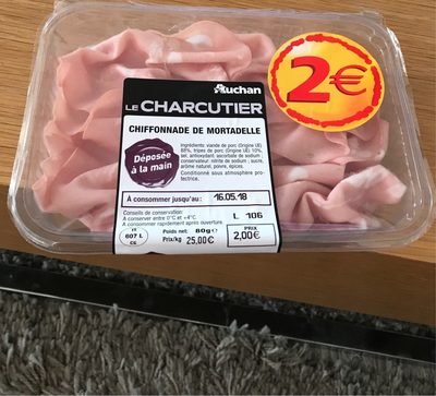 Chiffonnade de mortadelle