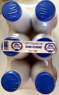 Lait stérilisé UHT demi-écrémé (Pack de 6)