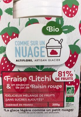 Comme sur un nuage Fraise litchi