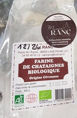 Farine de châtaigne bio