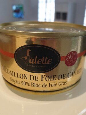Médaillon de foie gras front packaging