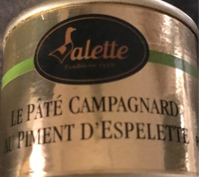 Le pâté campagnard au piment d'espelette