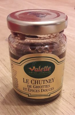 Le chutney de griottes et épices douces front packaging