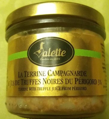 Terrine campagnarde au jus de truffes noires du perigord 3%