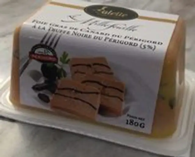 Foie de canard du Périgord a la truffe noire du Périgord