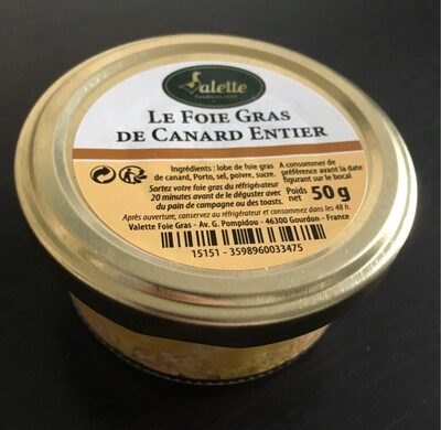 Le Foie Gras de canard entier front packaging
