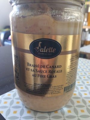Braisé de canard et sa sauce royale au foie gras