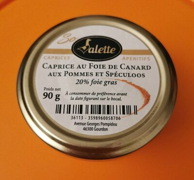 Caprice au foie de canard aux pommes et speculoos