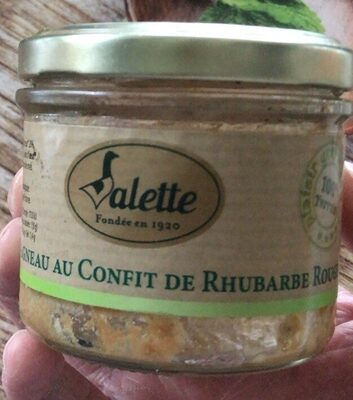 Terrine d’agneau au confit de rhubarbe bio front packaging