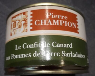 Le confit de canard aux pommes de terre  salardaises