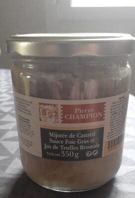 Mijoté de canard sauce foie gras