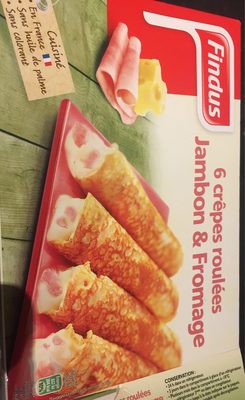 6 crepes roulees jambon et fromages