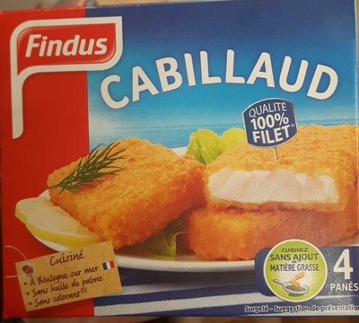 4 Tranches Panées de Cabillaud