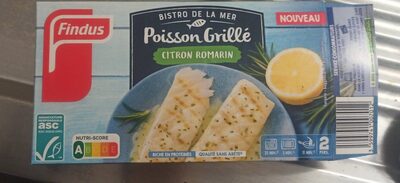 Poisson grillé citron romarin front packaging