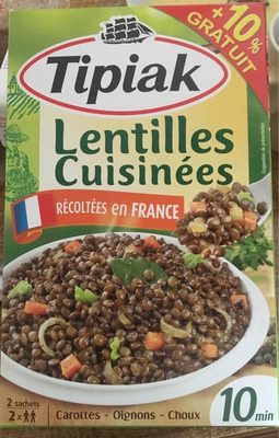 Lentilles cuisinées