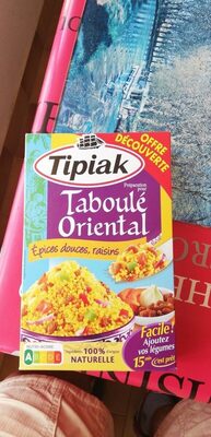 Taboulé oriental front packaging